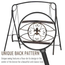Outsunny Swing Bench - Antique Bronze -Günstiges Grün Ecke Geschäft lccd8c17dc4545733 13f107cc ce0f 496b 94a9 ec44ba2a1ad7