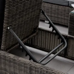 Outsunny 2 Seater Adjustable PE Rattan Wicker Lounge Set Half-Round Wicker Recliner Bed -Günstiges Grün Ecke Geschäft lead4d17eecc28ebe