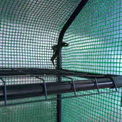 Outsunny Poly Tunnel Wallk-in Greenhouse Cover Shelves Garden Plant House 8ft X 6ft X 7ft -Günstiges Grün Ecke Geschäft llxd4d17edc60a6b4