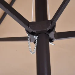 Outsunny 4.6m Double-Sided Patio Parasol Sun Umbrella-Tan -Günstiges Grün Ecke Geschäft luX3d61814c0a214c jpg