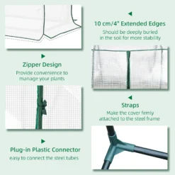 Outsunny Mini Greenhouse Portable Garden Growhouse -Günstiges Grün Ecke Geschäft lxr88c17edc60a60a