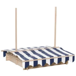 Outsunny Wooden Square Sandpit 106L X 106W X 121H Cm -Günstiges Grün Ecke Geschäft m1pd4d17f2a4aec05 jpg