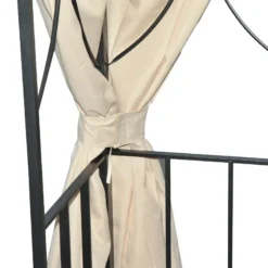 Outsunny Metal Gazebo With Curtains 3 X 3m - Beige -Günstiges Grün Ecke Geschäft mnAd4d181942673d3 jpg