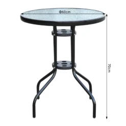 Outsunny Glass Top Patio Table - Black -Günstiges Grün Ecke Geschäft mxtdd617dc3f8cd5c 58a0cc5f 2407 41e8 9a8a bb6bc252360c