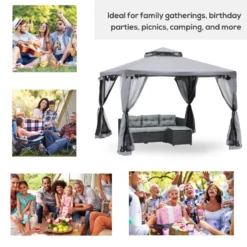 Outsunny Gazebo 3m X 3m Grey -Günstiges Grün Ecke Geschäft n6nf6117dc3af8a64 jpg