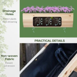 Outsunny Garden Bed Wooden Planter Box 80.5H X 68W X 57.5Dcm -Günstiges Grün Ecke Geschäft nVq88c17edc659bc7 e0788f4e 8ffb 4446 8500 e31bb98ef14d