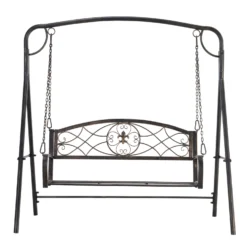 Outsunny Swing Bench - Antique Bronze -Günstiges Grün Ecke Geschäft oY577f17dc4545734 cf58d190 9ca5 4040 9d0b 6c4dfa5cb4cb