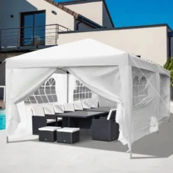 Outsunny Gazebo 3m X 6m - White -Günstiges Grün Ecke Geschäft oh647717e906a8827 jpg