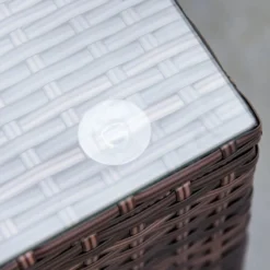 Outsunny Rattan Sofa Set With Chez Lounge And Coffee Table - Brown -Günstiges Grün Ecke Geschäft pQKfc91863a7161b8 jpg