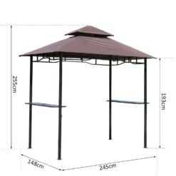 Outsunny Grill Gazebo Brown -Günstiges Grün Ecke Geschäft pfHb3717dc478f442 00ab2daf 6d8d 4e53 9b15 2adbd3721b3b