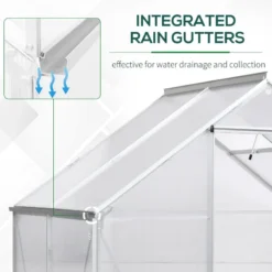 Outsunny Walk-In Greenhouse 6 X 4 Ft -Günstiges Grün Ecke Geschäft pjSb101813be1e050 jpg