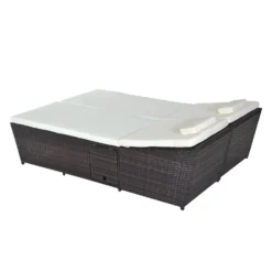 Outsunny Rattan Double Lounge -Günstiges Grün Ecke Geschäft qfk29d17dc3af8a48