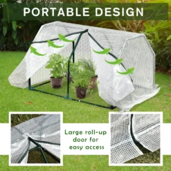 Outsunny 99x71x60cm Mini PVC Cover Steel Frame Greenhouse -Günstiges Grün Ecke Geschäft r8Ab1017edc605c99