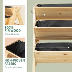 OUTSUNNY 3 Tier Garden Bed -Günstiges Grün Ecke Geschäft rQ3a0917edc657d89 4a97ea55 bdb9 4f54 a683 587d64362bdf