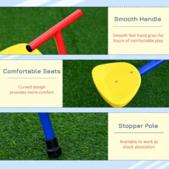 OUTSUNNY Kids Seesaw -Günstiges Grün Ecke Geschäft rlg50617dc19c8ced