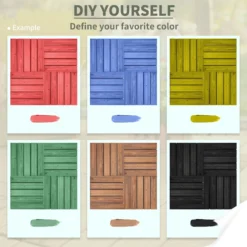 Outsunny Interlocking Deck Tile - 27 Piece -Günstiges Grün Ecke Geschäft sFNa2617dc4420caa a2073a5a c9c9 4b2c b7de ae1a4e552cdd