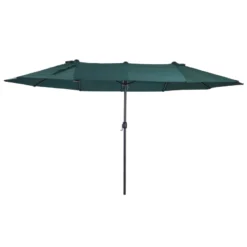 Oasis 4.6 M Double-Sided Umbrella Parasol - Green