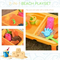 HOMCOM Kids Sand And Water Table Playset -Günstiges Grün Ecke Geschäft t1Gb9a17dc1534e98 b8768c9e ed3c 49c6 9a91 6c60a6266d01