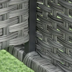 Outsunny Rattan Dining Furniture Set 6 Seater- Grey -Günstiges Grün Ecke Geschäft tVt3d6188ff9589eb jpg