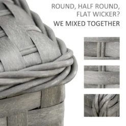 Outsunny Outdoor Rattan Sofa Corner Set 6 Piece - Grey -Günstiges Grün Ecke Geschäft tmq88c17eecc28f6f jpg