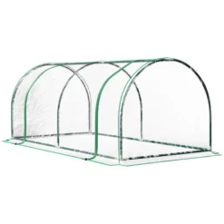 Outsunny Tunnel Greenhouse Green Grow House 200 X 100 X 80cm