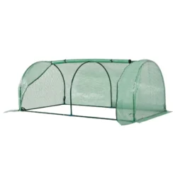 Outsunny Tunnel Greenhouse Green Grow House Steel Frame Garden Outdoor 200 X 100 X 80cm