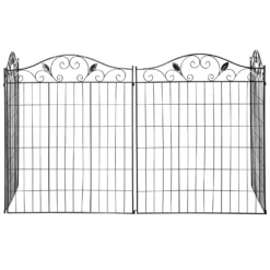 Outsunny Garden Decorative Fence Panels 44in X 12ft