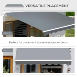 Outsunny Retractable Awning 2.5m X 2m - Grey -Günstiges Grün Ecke Geschäft wGTb1017f62ef8cd7 jpg