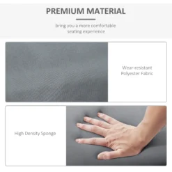 Outsunny Set Of 2 Lounger Cushions - Dark Grey -Günstiges Grün Ecke Geschäft wxS88c186cc9c13d1 jpg