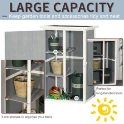 Outsunny Garden Storage Shed - Grey -Günstiges Grün Ecke Geschäft xQq8a517dc56701a4 7e433099 85bc 4245 a09f b7d111e4a994