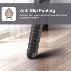 Outsunny Wicker Rattan Outdoor Egg Chair With 4 Legs Beige -Günstiges Grün Ecke Geschäft xlLb1017eecc2996f jpg