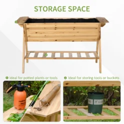 Outsunny Wooden Planter Garden Raised Bed -Günstiges Grün Ecke Geschäft y0z10117dc30abe72 06b54886 66dd 4239 a389 6481e10c86b4