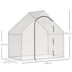 Outsunny Walk-In Portable Greenhouse -Günstiges Grün Ecke Geschäft y87a1217edc60a499 8b60c4d9 bf20 4bc9 88a1 55fa35ca3f47