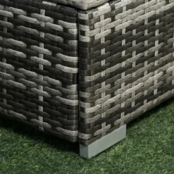 Outsunny Rattan Furniture Sofa Set - Grey -Günstiges Grün Ecke Geschäft yGk3d6186540efea4 jpg