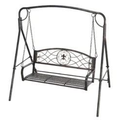 Outsunny Swing Bench - Antique Bronze