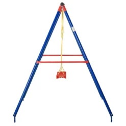 Outsunny Metal Children's Garden Swing 3-8 Years Old Blue -Günstiges Grün Ecke Geschäft zT28b917dc22f0b43 jpg