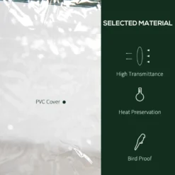 Outsunny Mini Greenhouse 3 Tier 69Lx49Wx125H Cm - Clear -Günstiges Grün Ecke Geschäft zgCa0917f0101243c jpg