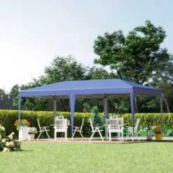 Outsunny Pop Up Gazebo 6m X 3m - Blue -Günstiges Grün Ecke Geschäft ziu6ff18586300935 jpg