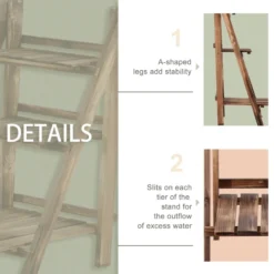 Outsunny Plant Pot Stand 80L X 37W X 93H Cm -Günstiges Grün Ecke Geschäft zneb10185156044ad jpg