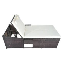 Outsunny Rattan Double Lounge -Günstiges Grün Ecke Geschäft zpO1fd17dc3af8a48